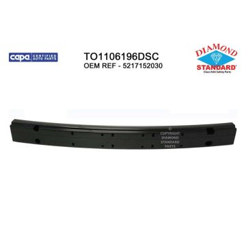 Bumper Cover Reinforcement Rear Outer CAPA for Toyota Yaris Hatchback Sedan 2006-2019