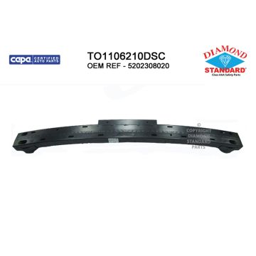 Bumper Cover Reinforcement Rear CAPA for Toyota Sienna 2011-2020