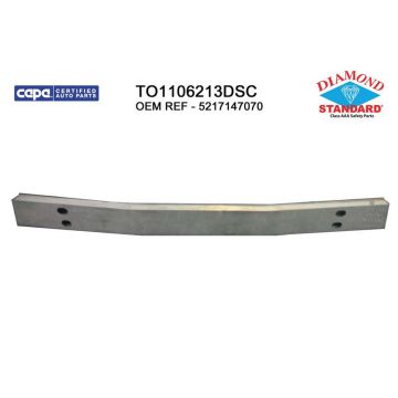 Bumper Cover Reinforcement Rear CAPA for Toyota Prius V 2012-2018