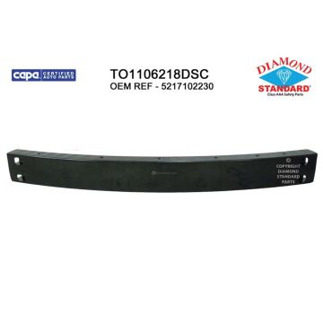 Bumper Cover Reinforcement Rear CAPA for Toyota Corolla 2014-2019