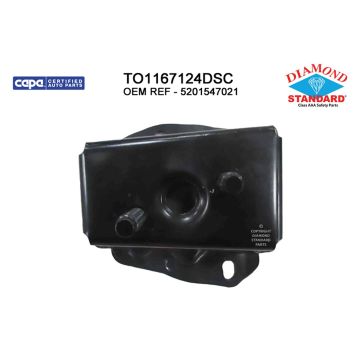 Bumper Bracket Rear Right CAPA for Toyota Prius 2004-2009