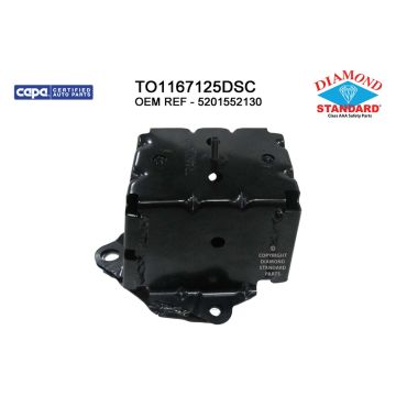 Bumper Bracket Rear Right CAPA for Toyota Prius C 2012-2019