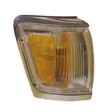 Parking Light Assembly Left Park/Marker Combination w/Chrome Rim for Toyota 4Runner 1992-1995