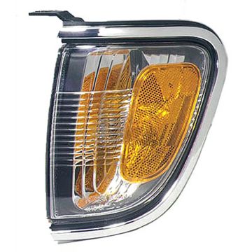 Parking Light Assembly Left Park/Marker Combo w/Chrome Bezel for Toyota Tacoma 2001-2004