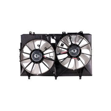 Engine Cooling Fan Assembly Motor/Blade/Shroud Dual Fan Assembly Canada Built for Lexus RX350 Toyota Sienna