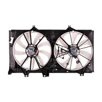 Engine Cooling Fan Assembly Motor/Blade/Shroud Dual Fan Assy for Toyota Camry 2012-2017