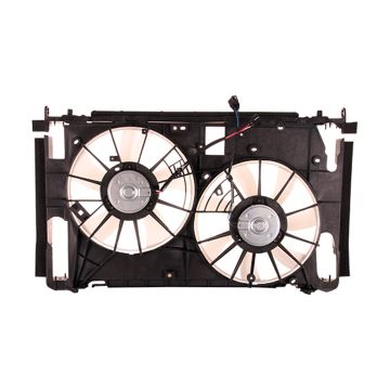 Engine Cooling Fan Assembly w/o Towing Pkg Motor/Blade/Shroud Dual Fan Assembly North America Built for Toyota RAV4 2009-2012