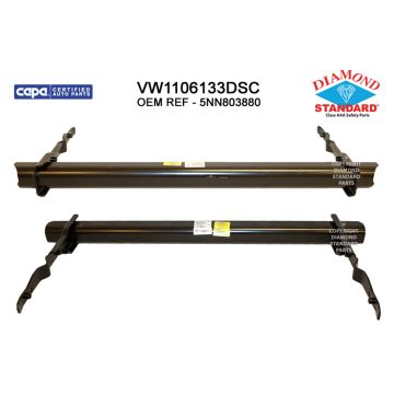 Bumper Cover Reinforcement Rear CAPA for Volkswagen Tiguan 2018-2023