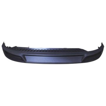 Bumper Valance / Grille Kit Rear Retangular Dual Exhaust Black Panel for Volkswagen Jetta Execline R-Line SEL 2019-2021