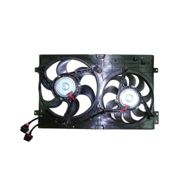 Engine Cooling Fan Assembly E w/Heavy Duty Cooling Type 4 Dual Fan Assembly for Volkswagen Golf Jetta