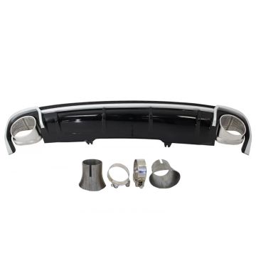 Audi A4 B9 2017-2019 (for Normal/without S-Line) RS4 Style Rear Diffuser with Exhaust Tips
