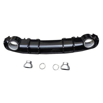 Audi A4 S4 B9 2017-2019 (for S Line) RS4 Style Rear Diffuser with Exhaust Tips