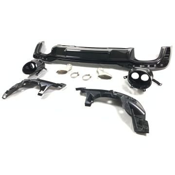 Audi A4 B9.5 2020-2025 (for Normal/without S-Line) RS4 Style Rear Bumper Diffuser with Exhaust Tips