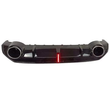 Audi A3 S3 8Y S Line Sedan 2022-2024 RS3 Style Rear Bumper Diffuser with LED Brake Light and Exhaust Tips